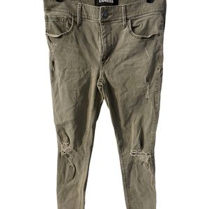 Express Olive stretch pants